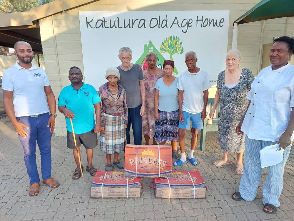 Fish donation to the Katutura Old Age Home